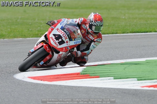 2009-05-09 Monza 1340 Superbike - Qualifyng Practice - Noriyuki Haga - Ducati 1098R